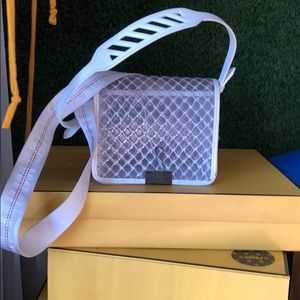 Off white cross body handbag